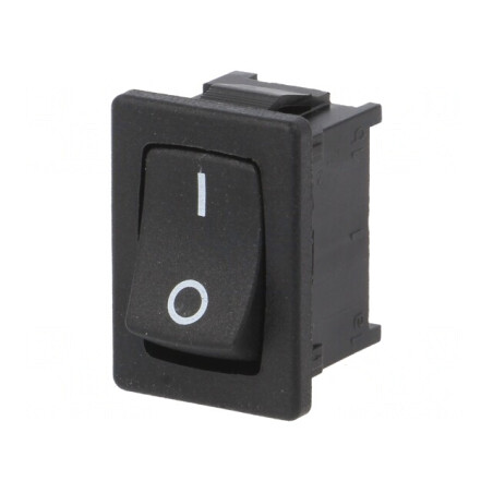 Comutator Basculant ON-OFF 10A 250V Negru | Electronic-mag.ro | Componente Electronice