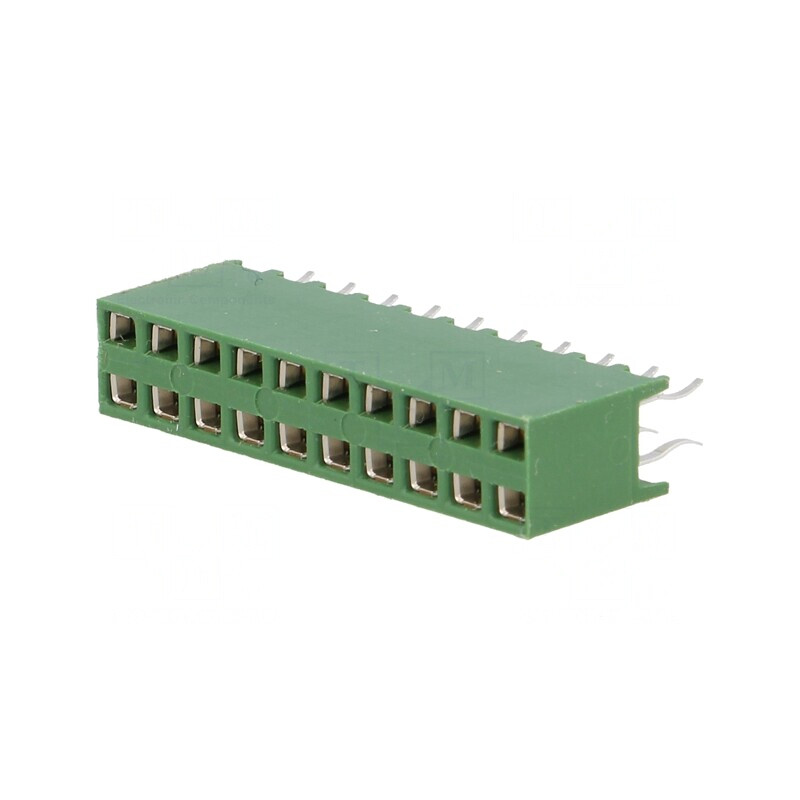 Soclu pini 20 mama THT 2x10 2,54mm | Electronic-mag.ro | Componente Electronice