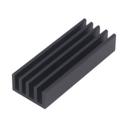Radiator Extrudat cu Aripioare Negru 50x19x10mm | Electronic-mag.ro | Componente Electronice