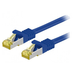 Patch Cord LSZH Cat6a Albastru 1m | Electronic-mag.ro | Componente Electronice