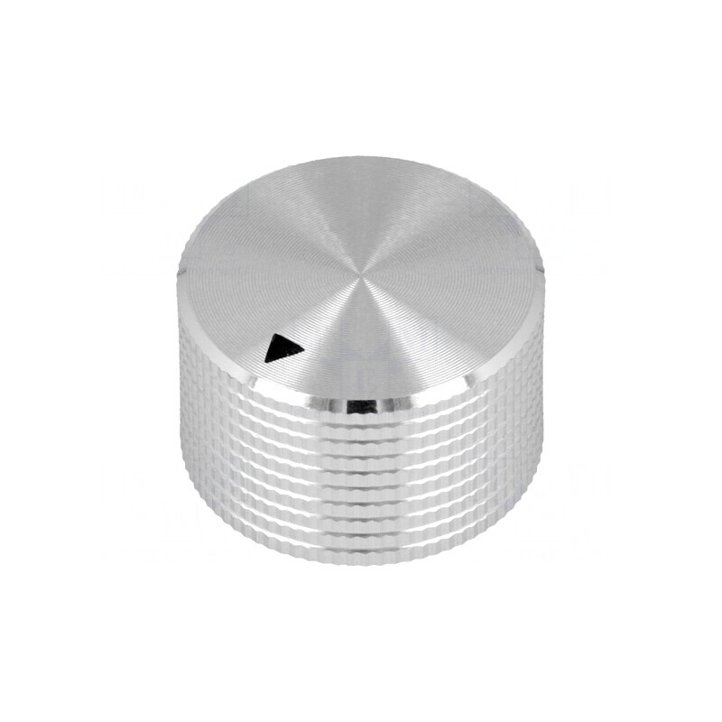 Buton rotativ aluminiu 25x15mm orificiu 6.4mm | Electronic-mag.ro | Componente Electronice