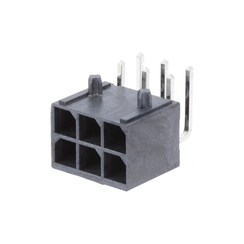 Soclu cablu-placă Mega-Fit 5,7mm 6 pini 23A THT | Electronic-mag.ro | Componente Electronice
