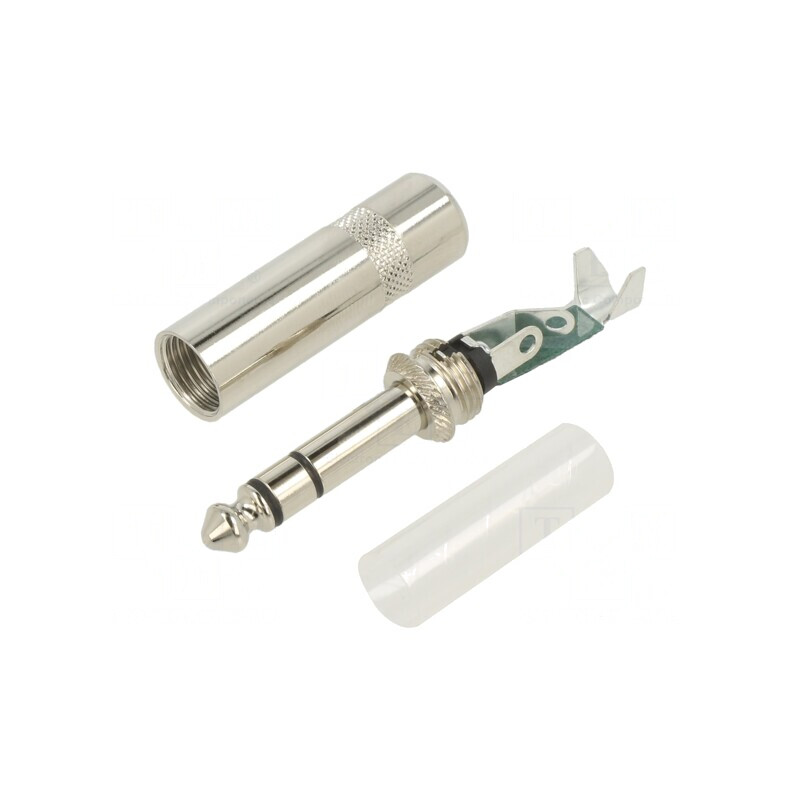 Mufă Jack 6,3mm Stereo Tată 3 Piste Drept 7,6mm | Electronic-mag.ro | Componente Electronice