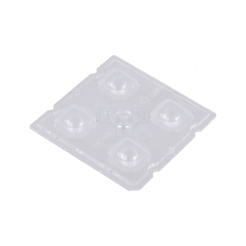 Lentilă LED pătrată transparentă 6.1mm | Electronic-mag.ro | Componente Electronice