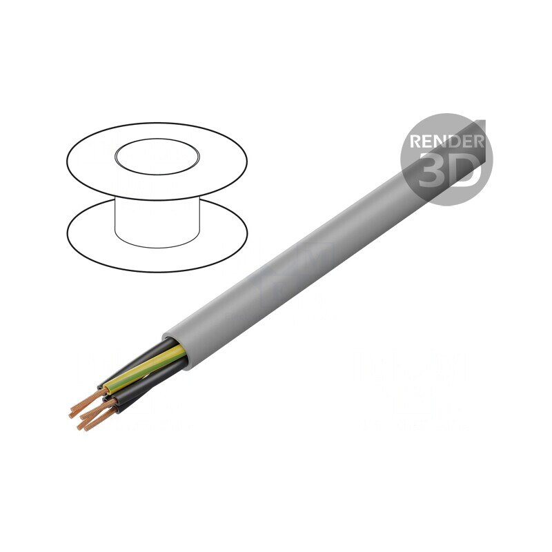 Cablu Gri Neecranat ÖLFLEX® 140 H05VV5-F 300V/500V Cu | Electronic-mag.ro | Componente Electronice