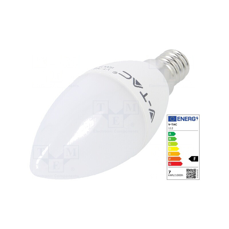 Lampa LED E14 7W 4000K Alb Neutru | Electronic-mag.ro | Componente Electronice