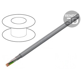 Cablu ecranat PVC 10x0,25mm2 cu tresă de cupru cositorit | Electronic-mag.ro | Componente Electronice