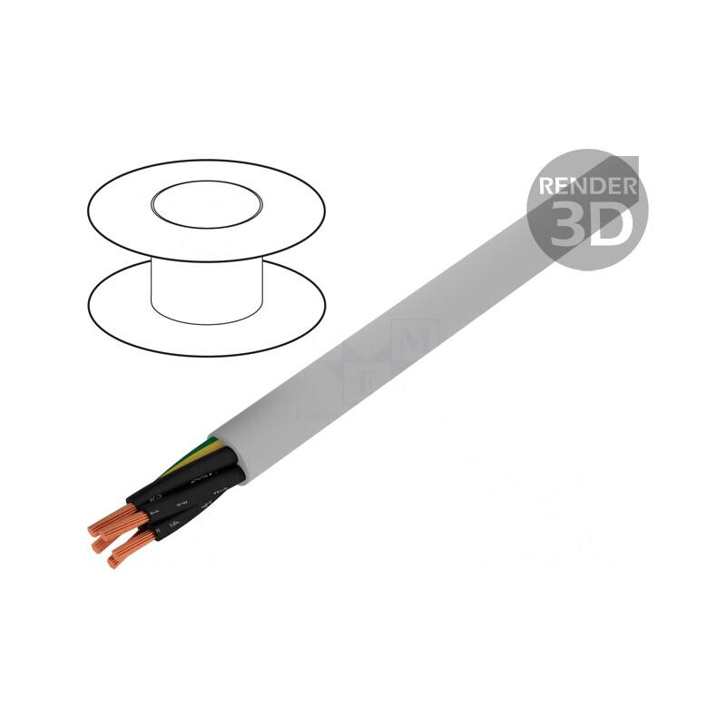 Cablu JZ-500-PUR 5G0,5mm2 neecranat gri | Electronic-mag.ro | Componente Electronice