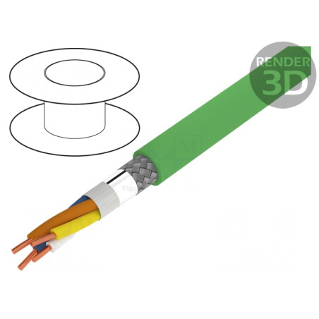 Cablu de Rețea HELUKAT PROFInet Cat 5e 2x2x22AWG Cu | Electronic-mag.ro | Componente Electronice