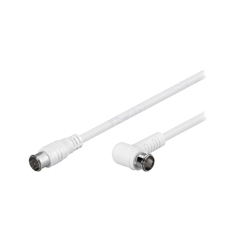 Cablu TV 75Ω 2,5m F Quick Alb | Electronic-mag.ro | Componente Electronice