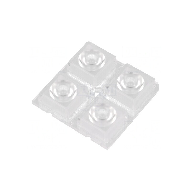 Lentilă LED pătrată transparentă 25-32° 8,5mm | Electronic-mag.ro | Componente Electronice