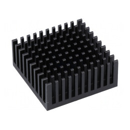 Radiator Extrudat Negru 37,92x38,1x16,51mm | Electronic-mag.ro | Componente Electronice