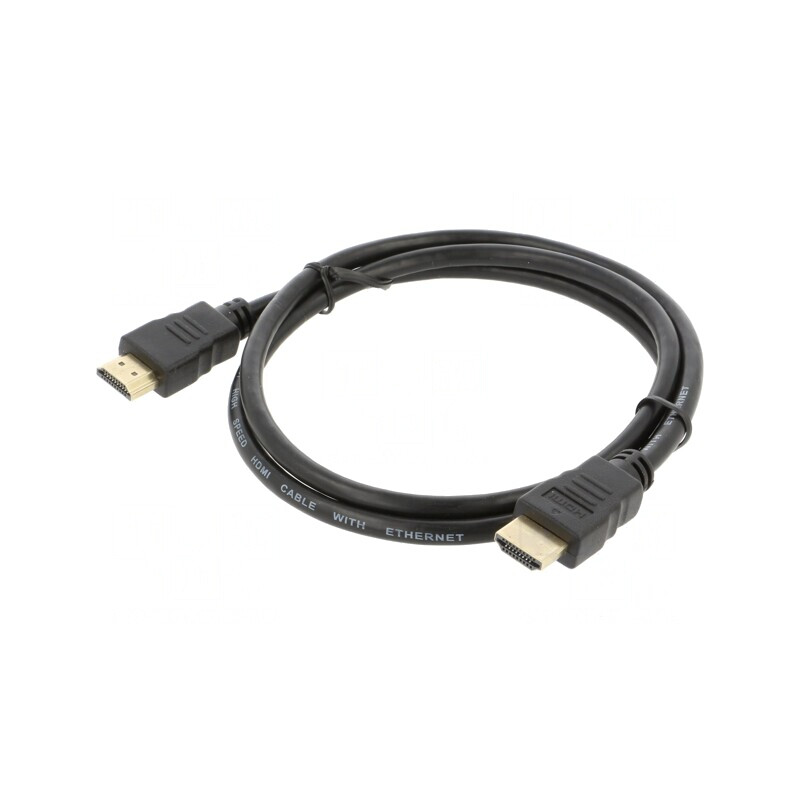 Cablu HDMI 1.4 Negru 1m | Electronic-mag.ro | Componente Electronice