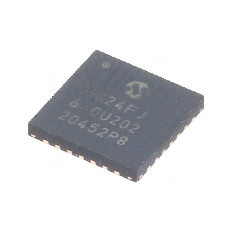 Microcontroler PIC24 64kB 2-3.6V SMD QFN28 8kB SRAM | Electronic-mag.ro | Componente Electronice