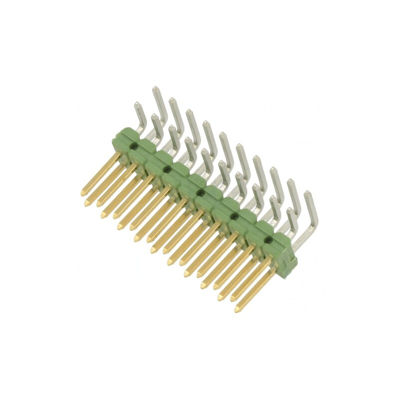 Conector pini tată 10 pini 90° 2,54mm | Electronic-mag.ro | Componente Electronice