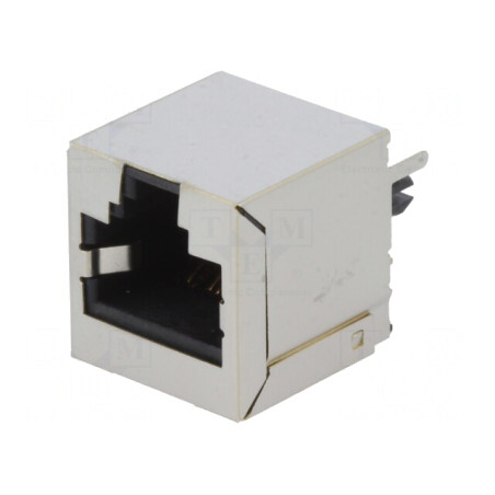 Soclu RJ45 Cat 6 Ecranat 8p8c THT | Electronic-mag.ro | Componente Electronice