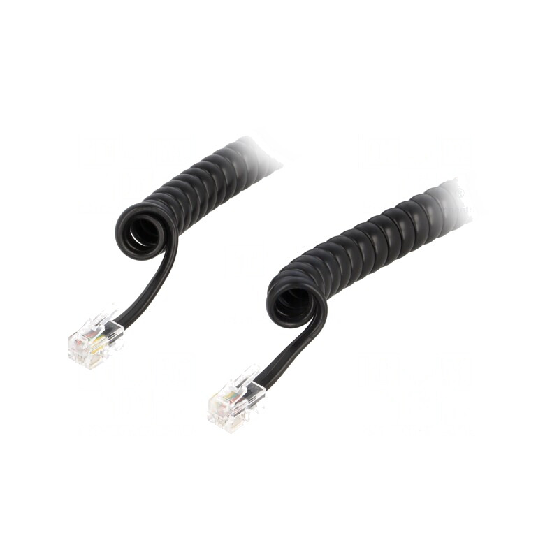 Cablu Telefon Spiralat Negru 10m | Electronic-mag.ro | Componente Electronice Cablu Telefon Spiralat Negru 10m | Electronic-mag.ro | Componente Electronice
