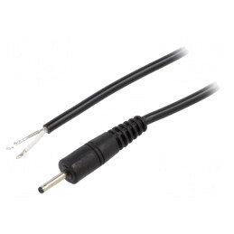 Cablu Alimentare DC 2,35/0,7mm Negru 0,5m | Electronic-mag.ro | Componente Electronice