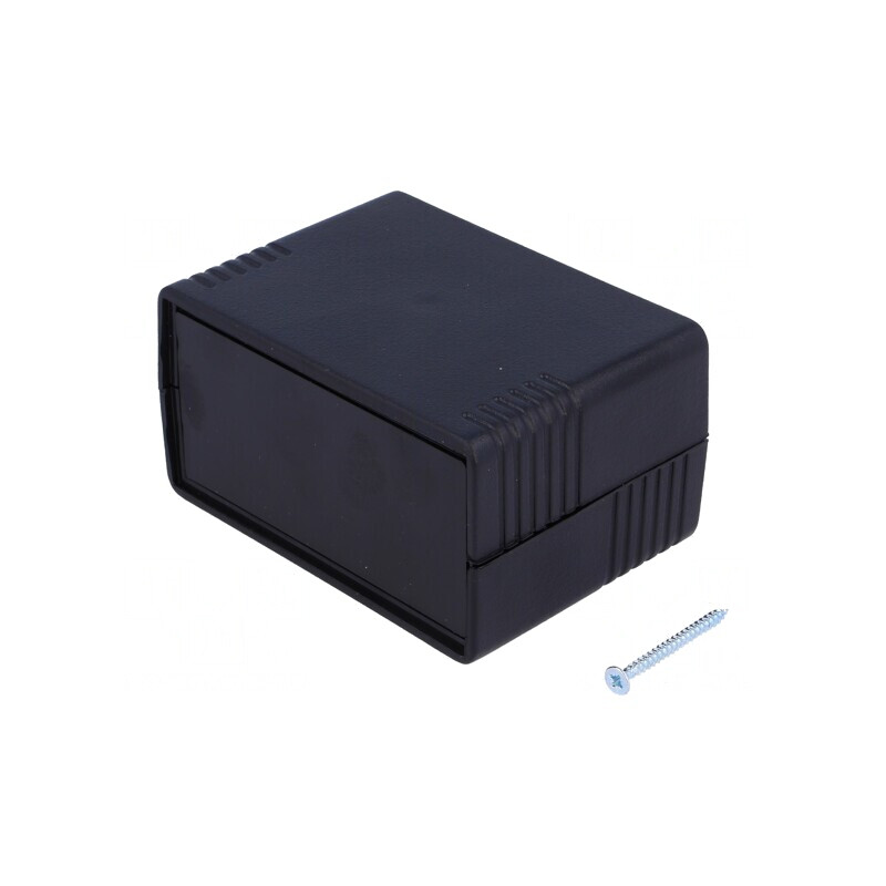 Carcasă ABS Neagră cu Panou 89x64x47mm | Electronic-mag.ro | Componente Electronice