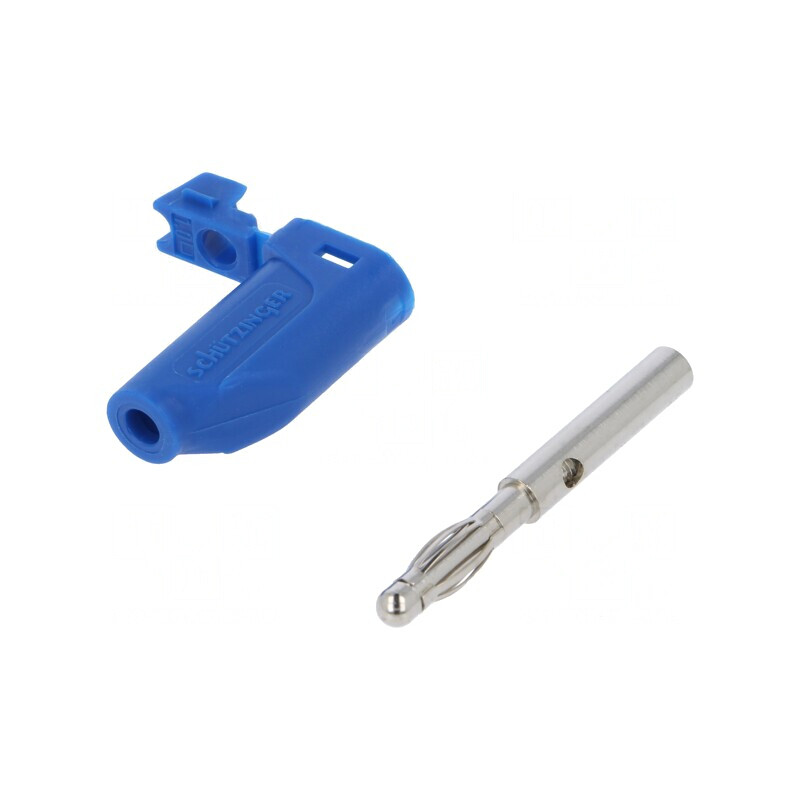 Mufă Banană Albastră 4mm 16A 70V | Electronic-mag.ro | Componente Electronice
