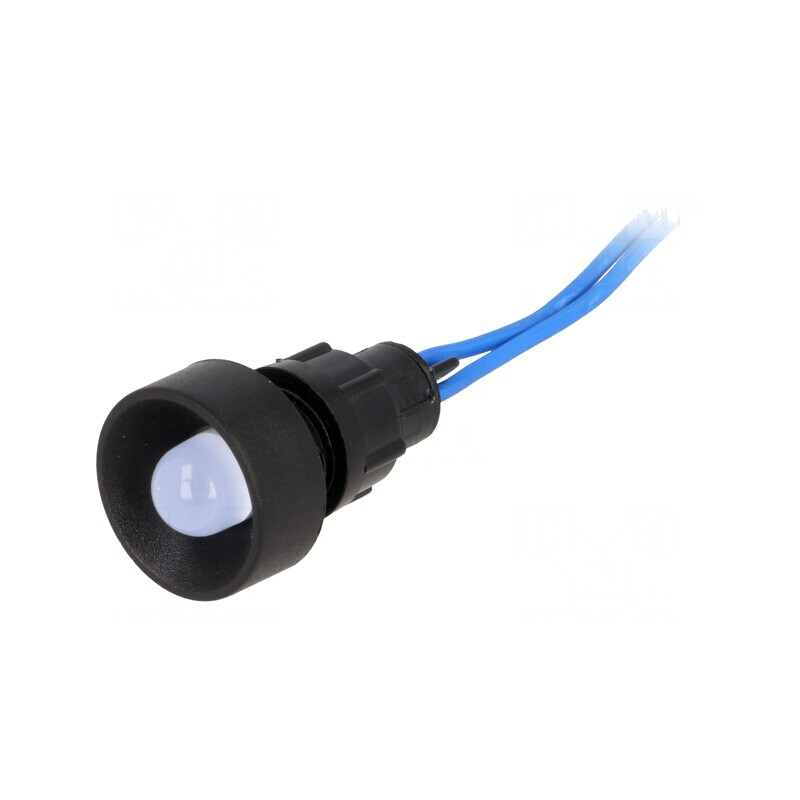 Lampă LED de Control Albastră 230V IP40 13mm | Electronic-mag.ro | Componente Electronice