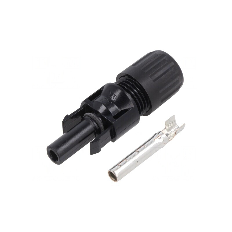 Conector solar mamă drept crimpat MC4 4-6mm2 7-8.8mm | Electronic-mag.ro | Componente Electronice