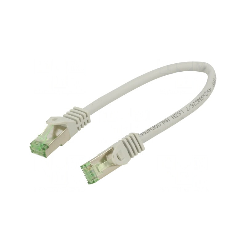 Patch cord Cat 8.1 LSZH gri 0,25m | Electronic-mag.ro | Componente Electronice