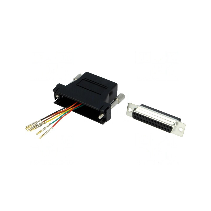 Adaptor D-Sub 25 Pin Mamă la RJ12 Negru | Electronic-mag.ro | Componente Electronice Adaptor D-Sub 25 Pin Mamă la RJ12 Negru | Electronic-mag.ro | Componente Electronice