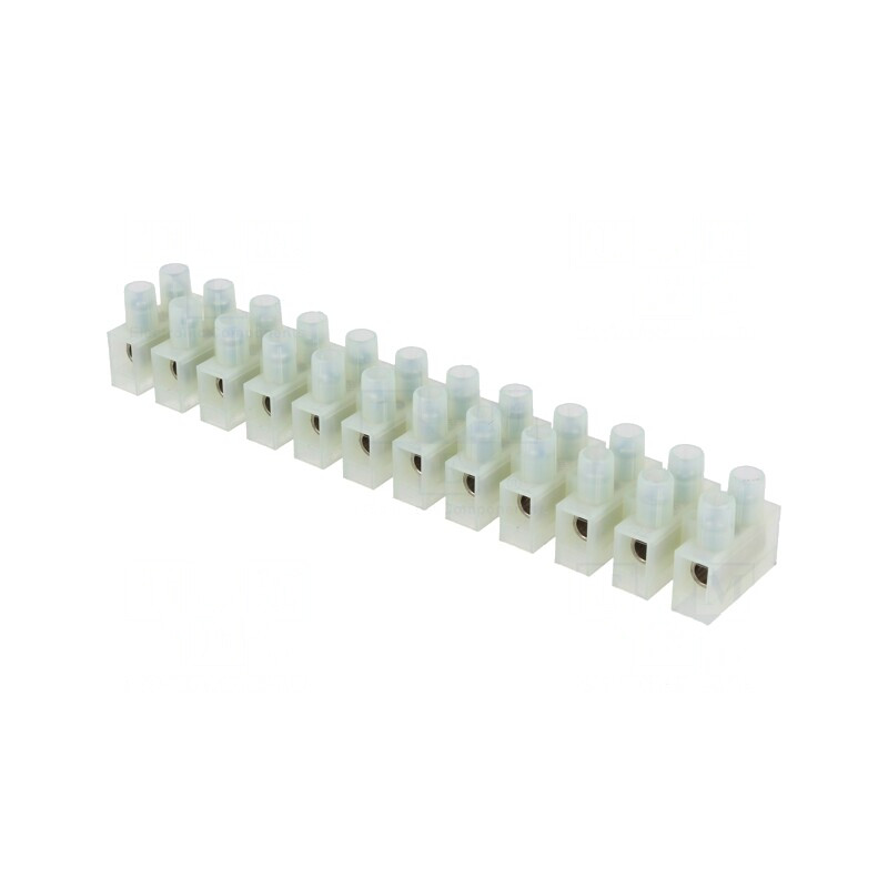 Regletă de Conexiuni cu Șurub 6mm2 400V 12 Piste | Electronic-mag.ro | Componente Electronice