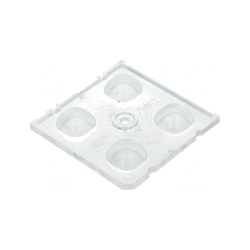 Lentilă LED pătrată transparentă 7,85mm | Electronic-mag.ro | Componente Electronice
