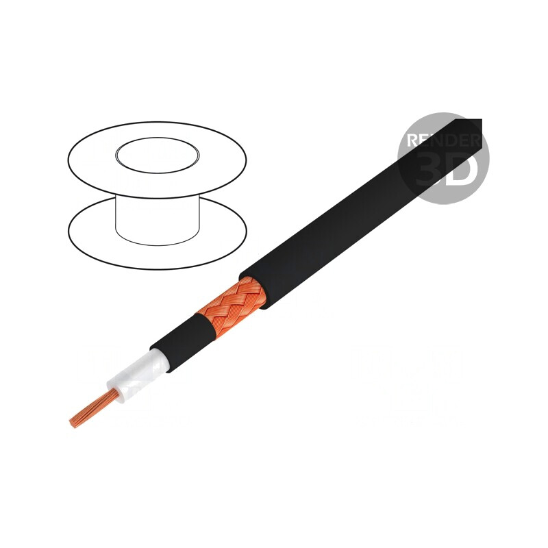 Cablu difuzor HELUSOUND 1x0,22mm2 Cu negru | Electronic-mag.ro | Componente Electronice