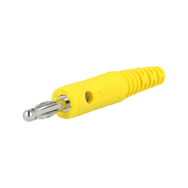 Mufă Banană 4mm Galbenă 10A 70VDC | Electronic-mag.ro | Componente Electronice