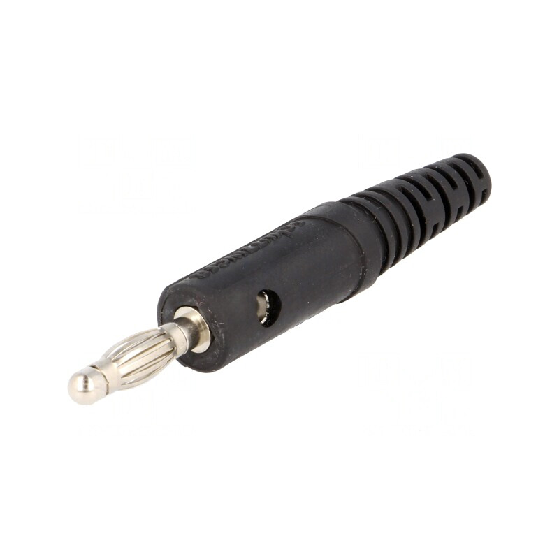 Mufă Banană 4mm 10A Neagră | Electronic-mag.ro | Componente Electronice