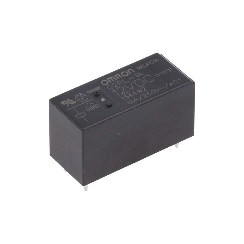 Releu Electromagnetic SPST-NO 12VDC 12A 250VAC PCB | Electronic-mag.ro | Componente Electronice