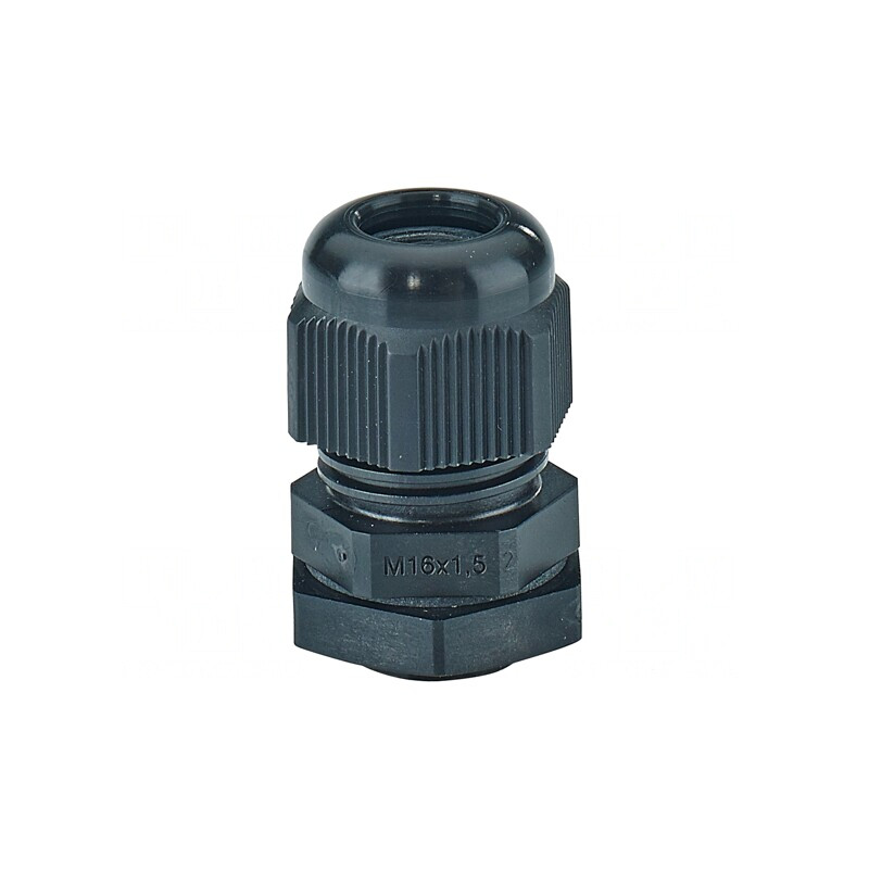 Garnitură de etanșare M16 poliamidă neagră IP66/IP67 | Electronic-mag.ro | Componente Electronice