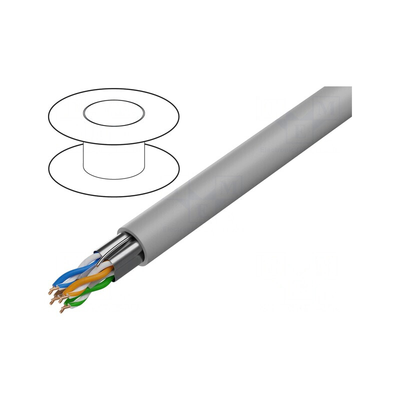 Cablu rețea FTP Cat6 305m LSZH Gri | Electronic-mag.ro | Componente Electronice