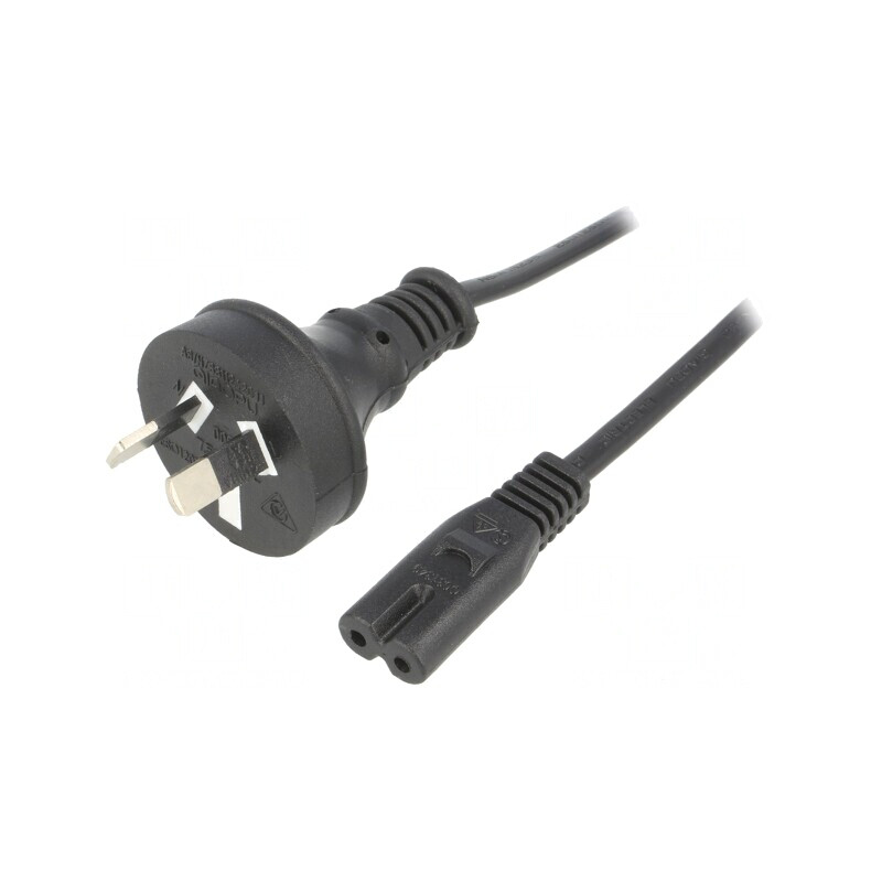 Cablu Alimentare 1.8m 2x0.75mm2 IEC C7 Mamă PVC | Electronic-mag.ro | Componente Electronice