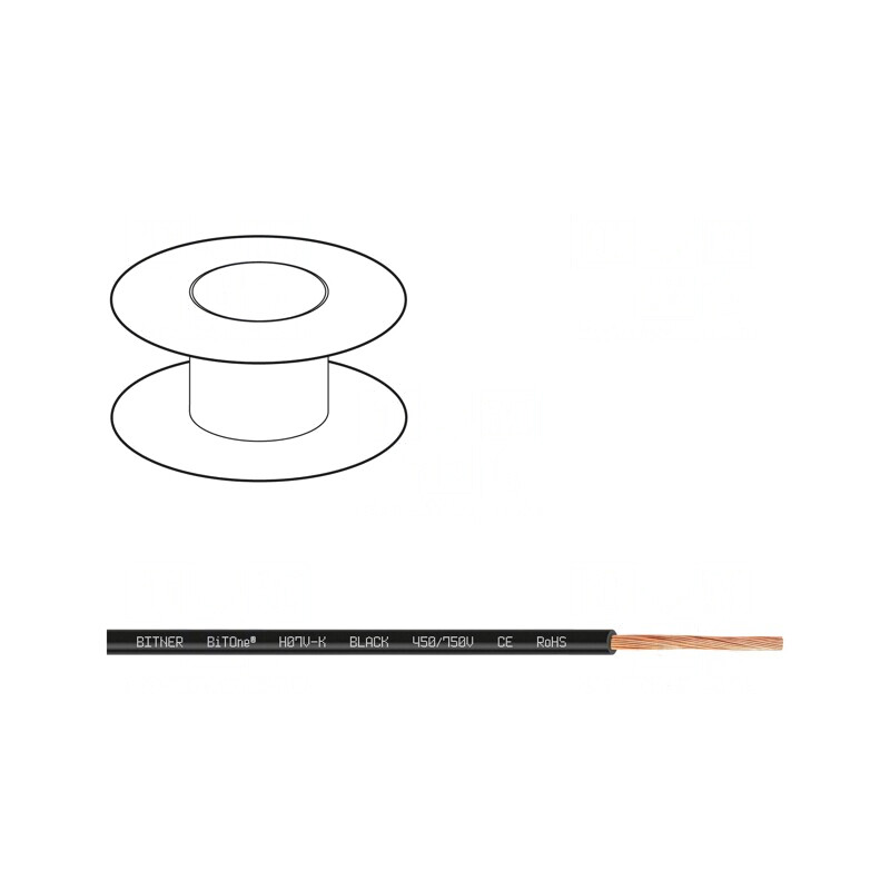 Cablu electric negru 10mm² 100m | Electronic-mag.ro | Componente Electronice