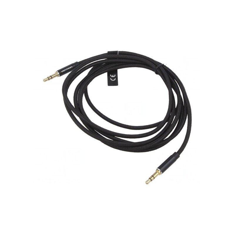 Cablu Audio Jack 3,5mm 3-Pin 0,5m Negru | Electronic-mag.ro | Componente Electronice