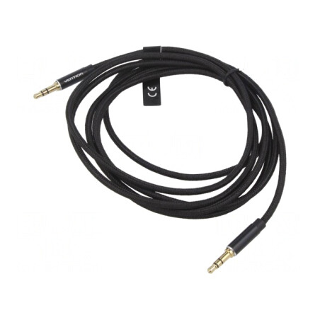 Cablu Audio Jack 3,5mm 3-Pin 0,5m Negru | Electronic-mag.ro | Componente Electronice