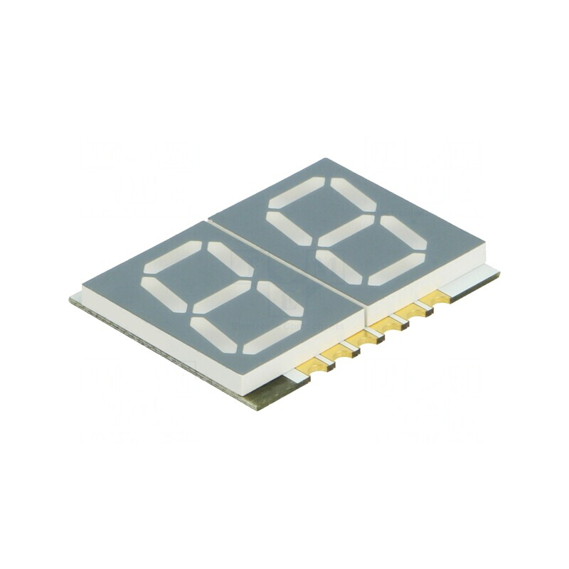 Afișaj LED 7 Segmente 14,22mm Albastru 2 Digits | Electronic-mag.ro | Componente Electronice