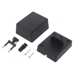 Carcasă pentru Alimentator ABS Neagră 58x73x52mm | Electronic-mag.ro | Componente Electronice