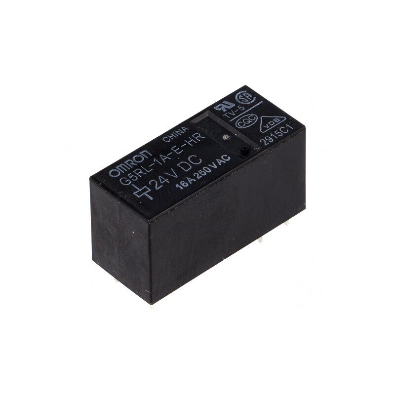 Releu Electromagnetic SPST-NO 24VDC 16A 250VAC PCB | Electronic-mag.ro | Componente Electronice