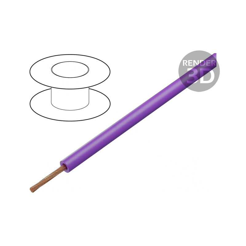 Cablu Silivolt 1x0.75mm2 Silicon Violet 1.5kV | Electronic-mag.ro | Componente Electronice