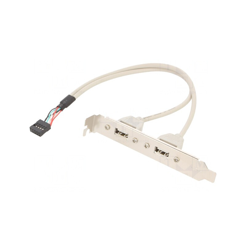 Adaptor USB A Soclu x2 Conector 10pin 0.25m | Electronic-mag.ro | Componente Electronice Adaptor USB A Soclu x2 Conector 10pin 0.25m | Electronic-mag.ro | Componente Electronice