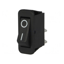 Rocker Switch SPST ON-OFF 16A 250V Black | Electronic-mag.ro | Componente Electronice