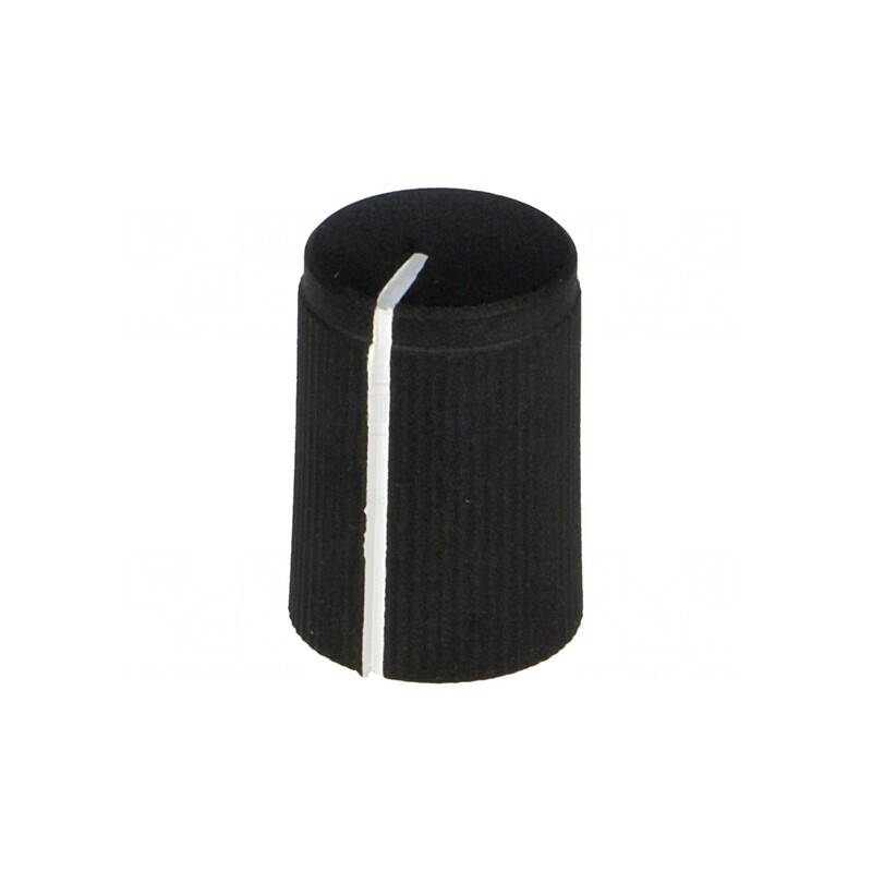 Buton rotativ cu indicator aluminiu-plastic Ø 6mm 10x15mm | Electronic-mag.ro | Componente Electronice