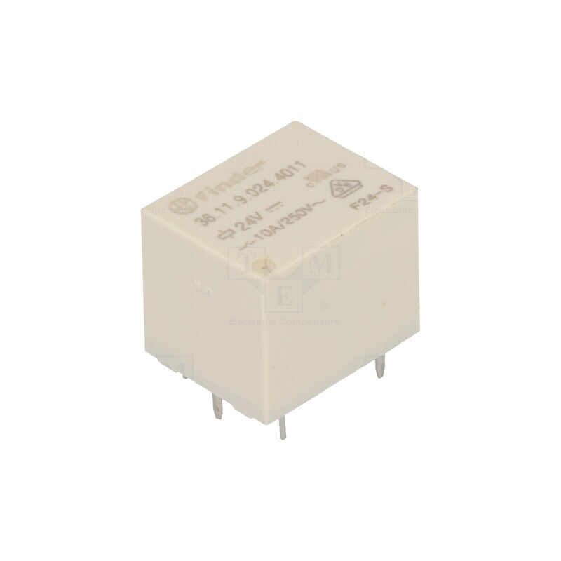 Releu Electromagnetic 24VDC 15A 10A 250VAC PCB | Electronic-mag.ro | Componente Electronice