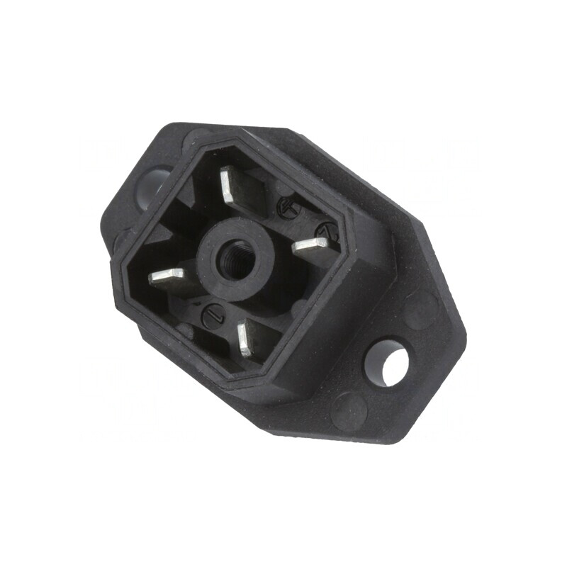 Conector dreptunghiular G 4 pini cositorit IP65 | Electronic-mag.ro | Componente Electronice