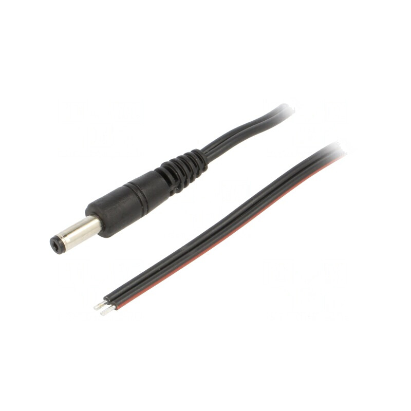 Cablu Alimentare DC Negru 0.5m 2x0.75mm2 4.8/1.7 | Electronic-mag.ro | Componente Electronice